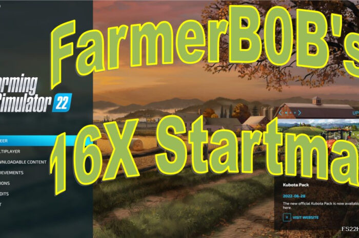 FarmerB0B’s 16X Playable Blank Startmap V1.0 Mod for Farming Simulator 22