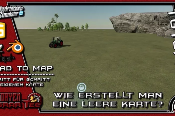 EMPTY MAP FOR MAPPING SINGLE AND 4-FOLD V1.0 Mod for Farming Simulator 22
