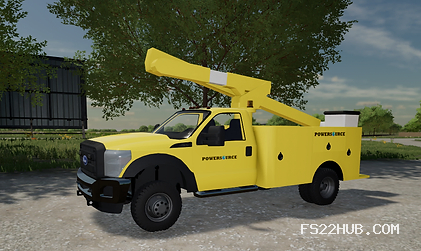 Ford F550 Bucket Truck V1.0 Mod for Melon playground