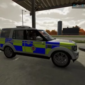 LAND ROVER DISCOVERY 4 UK POLICE EDIT V2.0 Mod for Farming Simulator 22