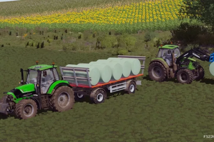 LIZARD BALE TRAILER V1.0 Mod for Farming Simulator 22