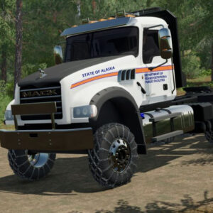 Mack Granite semi-trailer truck V1.0 Mod for Farming Simulator 22