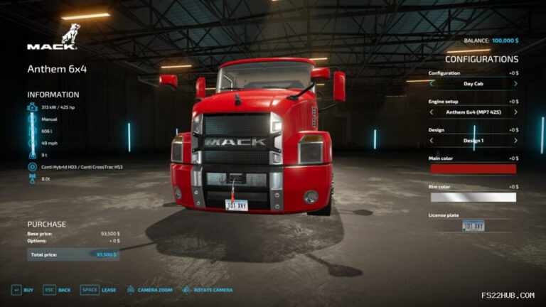 Mack Trucks with Winch Mod for Melon playground
