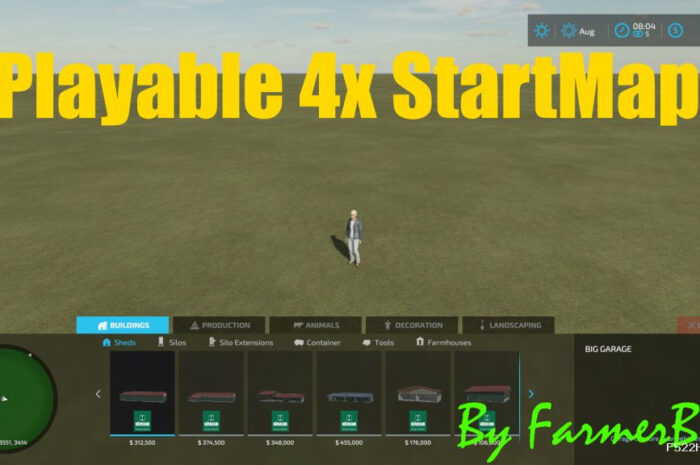 FarmerB0B’s Playable StartMap V2.0 Mod for Farming Simulator 22
